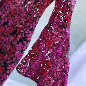 Gorgeous shoshanna floral lace midi dress